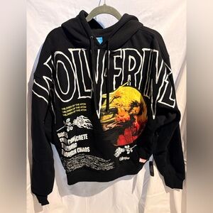 Civil Regime x Marvel Wolverine Graphic Hoodie Black Size M NWT